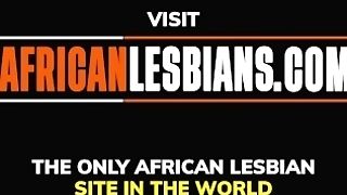 African Black Dark-hued All Girl Duo Servitude Dribbling Vag