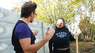 Uber-cute Huge-titted Neighbor Tempts Youthfull Man From Neighborhood And Fucks With Him Hard And Strong