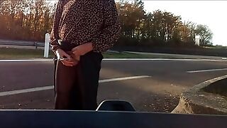 Sounding Fake Penis Outdoors 17