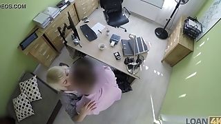 Loan4k. Nice Teen Woman Gives A Head And Opens Up Legs In Loan Office