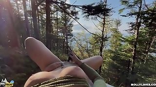 Big Boobies Hiker Gets Internal Cumshot Twat On Mushroom Mountain Point Of View 4k With Molly Pills